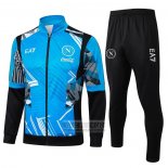 Chandal de Chaqueta del Napoli Nino 2024-2025 Azul