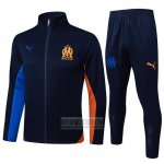 Chandal de Chaqueta del Olympique Marsella 2024-2025 Azul Naranja
