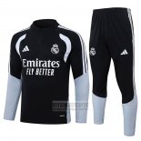 Chandal de Sudadera del Real Madrid Nino 2026-2027 Negro