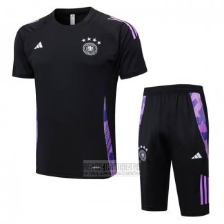 Chandal del Alemania Manga Corta 2024-2025 Negro - Pantalon Corto