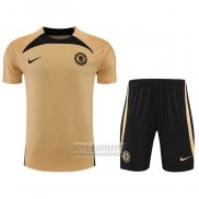 Chandal del Chelsea Manga Corta 2022-2023 Oro - Pantalon Corto