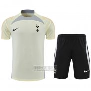 Chandal del Tottenham Hotspur Manga Corta 2022-2023 Beige - Pantalon Corto