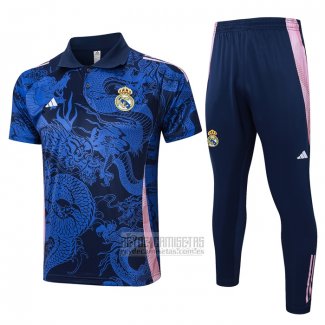 Conjunto Polo del Real Madrid Dragon 2024-2025 Azul
