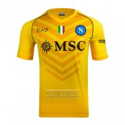 Tailandia Camiseta De Futbol Napoli Portero 2023-2024 Amarillo