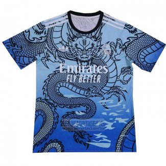 Tailandia Camiseta De Futbol Real Madrid Dragon 2024-2025 Azul