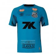 Tailandia Camiseta De Futbol Santos Portero 2025 Azul