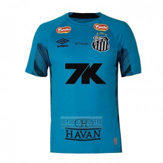 Tailandia Camiseta De Futbol Santos Portero 2025 Azul