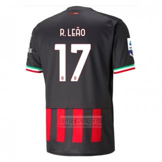 Camiseta De Futbol AC Milan Jugador R.Leao Primera 2022-2023