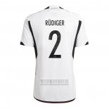 Camiseta De Futbol Alemania Jugador Rudiger Primera 2022