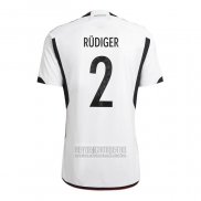 Camiseta De Futbol Alemania Jugador Rudiger Primera 2022