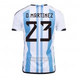 Camiseta De Futbol Argentina Jugador D.Martinez Primera 2022