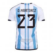 Camiseta De Futbol Argentina Jugador D.Martinez Primera 2022