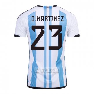 Camiseta De Futbol Argentina Jugador D.Martinez Primera 2022