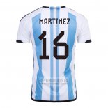 Camiseta De Futbol Argentina Jugador Martinez Primera 2022