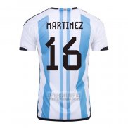 Camiseta De Futbol Argentina Jugador Martinez Primera 2022