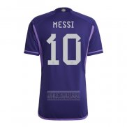 Camiseta De Futbol Argentina Jugador Messi Segunda 2022