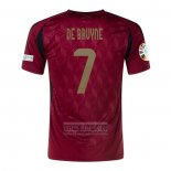 Camiseta De Futbol Belgica Jugador De Bruyne Primera 2024