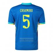 Camiseta De Futbol Brasil Jugador Casemiro Segunda 2024