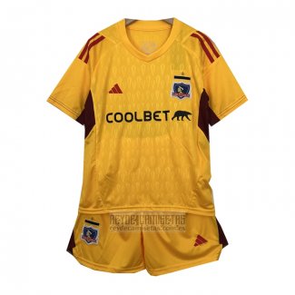 Camiseta De Futbol Colo-Colo Portero Nino 2023 Amarillo