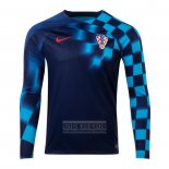 Camiseta De Futbol Croacia Segunda Manga Larga 2022
