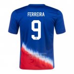 Camiseta De Futbol Estados Unidos Jugador Ferreira Segunda 2024