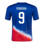 Camiseta De Futbol Estados Unidos Jugador Ferreira Segunda 2024