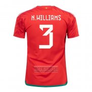 Camiseta De Futbol Gales Jugador N.Williams Primera 2022