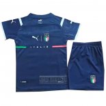 Camiseta De Futbol Italia Portero Nino 2021 Azul