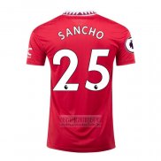 Camiseta De Futbol Manchester United Jugador Sancho Primera 2022-2023