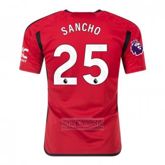 Camiseta De Futbol Manchester United Jugador Sancho Primera 2023-2024