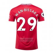 Camiseta De Futbol Manchester United Jugador Wan-Bissaka Primera 2022-2023