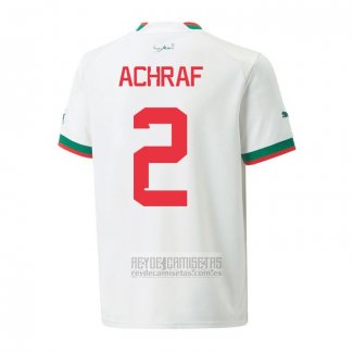 Camiseta De Futbol Marruecos Jugador Achraf Segunda 2022