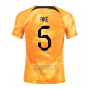 Camiseta De Futbol Paises Bajos Jugador Ake Primera 2022