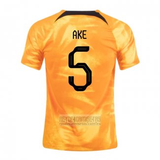 Camiseta De Futbol Paises Bajos Jugador Ake Primera 2022