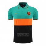 Camiseta De Futbol Polo del Chelsea 2022-2023 Verde y Naranja