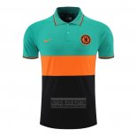 Camiseta De Futbol Polo del Chelsea 2022-2023 Verde y Naranja