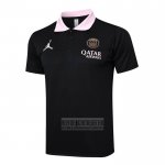 Camiseta De Futbol Polo del Paris Saint-Germain Jordan 2024-2025 Negro