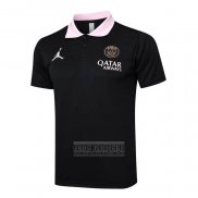 Camiseta De Futbol Polo del Paris Saint-Germain Jordan 2024-2025 Negro