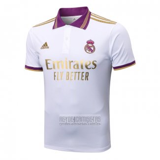 Camiseta De Futbol Polo del Real Madrid 2022-2023 Blanco