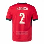 Camiseta De Futbol Portugal Jugador N.Semedo Segunda 2024