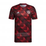 Camiseta De Futbol Pre Partido del Bayern Munich 2022 Rojo y Negro