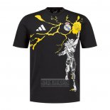 Camiseta De Futbol Pre Partido del Real Madrid 2025-2026 Negro