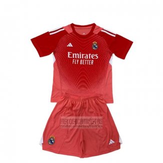 Camiseta De Futbol Real Madrid Portero Nino 2025-2026 Naranja