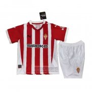 Camiseta De Futbol Sporting de Gijon Primera Nino 2024-2025