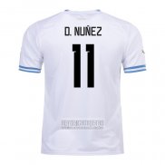 Camiseta De Futbol Uruguay Jugador D.Nunez Segunda 2022