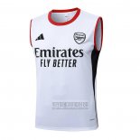 Camiseta De Futbol de Entrenamiento AC Milan Sin Mangas 2025-2026 Blanco