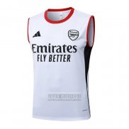 Camiseta De Futbol de Entrenamiento AC Milan Sin Mangas 2025-2026 Blanco
