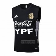 Camiseta De Futbol de Entrenamiento Argentina Sin Mangas 2025-2026 Negro