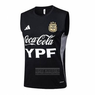 Camiseta De Futbol de Entrenamiento Argentina Sin Mangas 2025-2026 Negro