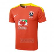 Camiseta De Futbol de Entrenamiento Brasil 2025-2026 Naranja
